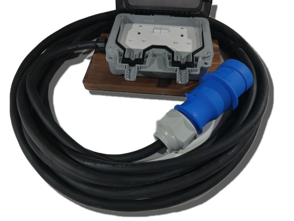 32amp plug to outdoor IP66 weatherproof socket