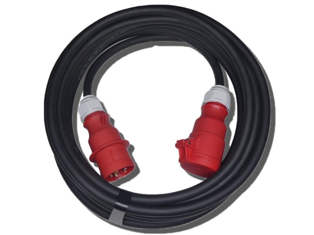 PowerShackShop 32A 5-Pin Heavy Duty Industrial Extension Lead - 6mm², 415V, IP44, 3-Phase, UK