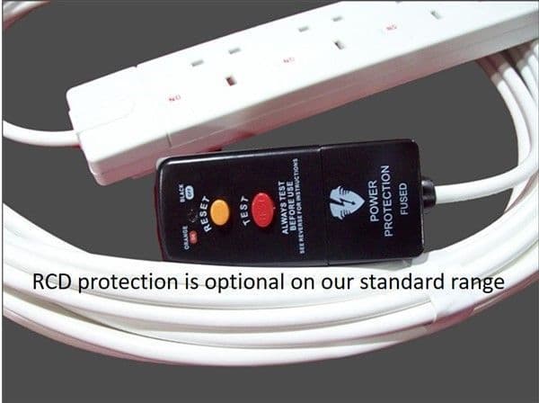 12m individually switched six way socket extension lead