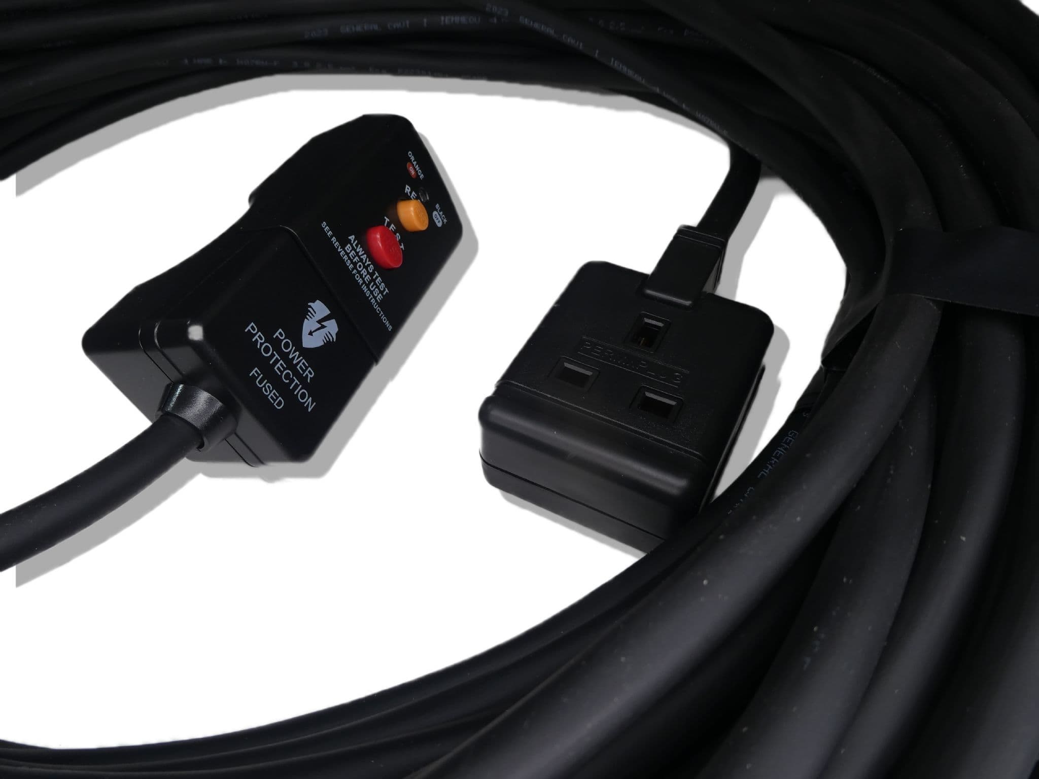45m RCD protected single socket 13amp 25mm cable extension lead