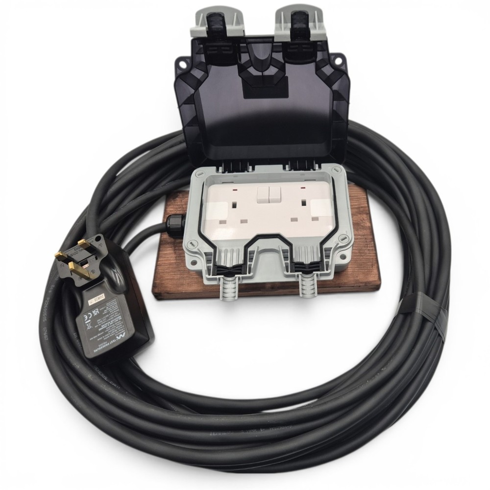 Rdc Socket Plug In Heavy duty RCD plug to IP66 outdoor socket Kit